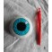Porte-Aiguilles Pique-aiguille Oeil Bleu Globe oculaire, Ophtalmologiste, Anatomie, Coussin Gothique, Cadeau couture