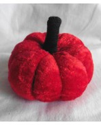 Cottagecore Red Velvet Pumpkin Needle Pin cushion, Ornament, Sewing Gift, Cinderella