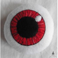 Porte-Aiguilles Pique-aiguille Oeil Rouge Globe oculaire, Ophtalmologiste, Anatomie, Coussin Gothique, Cadeau couture