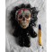 Mardi Gras Carnival Art Doll, Day of the Dead, Calavera, Skull, Skeleton, Voodoo