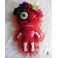 Red Mummy Dias de los Muertos Voodoo Doll, Frida, Gothic, Calavera, Valentine's Day, Skeleton, Santeria, Art, Day of the Dead