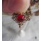 Collier Tudor Joyau de la Reine Rouge, Renaissance, médiéval, Cottagecore, Dark Academia, Gothique, Mariage rouge, Victorien