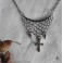 Collier Croix de Jeanne d'Arc, Cotte de mailles, Armure, Sainte, médiéval, Dark Academia, Historique, catholique, Chevalerie