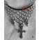 Collier Croix de Jeanne d'Arc, Cotte de mailles, Armure, Sainte, médiéval, Dark Academia, Historique, catholique, Chevalerie