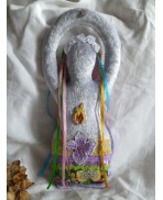 Beltane Ostara Sabbath Triple Goddess Art Doll, Spirit doll, Fire Spring, Nature, Gaia, Fertility, Earth, Pagan Altar, Moon