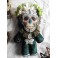 La Calaca Red Calavera Art Doll, Catrina, Day of the Dead, Skull, Skeleton, Voodoo, Santeria, Santa Muerte