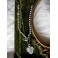 Coeur Ardent Collier Médaille Coeur Sacré altéré argent médiéval, ex-voto, milagro, Dark Academia, Rosaire gothique, mori