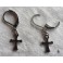 FAITH Silver Dainty Cross Earrings, Boho, Gothic, Buffy, Minimalist, Catholic Gift, Religious, Dark Academia