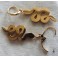 Gold Snake Earrings, Serpent Sleepers, Tribal, Viking, Ethnic, Summer, Festival, boho earrings, Gypsy