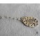 Collier Rosaire ras de cou en Y Choker Madone Sainte blanc, bohème, Vierge Marie, Santa Madonna