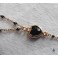 MISSION Rosary Necklace Choker Golden Tiny Cross Lariat Y Necklace, Christian, Catholic, Boho, Gothic, Witch, Gipsy