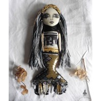 Ondine Paris Mermaid of the Seine Art Doll, Spirit Doll, Elven, Fairy, Sea Creature, sea Goddess, Mythology, Mami Wata, Lemanja