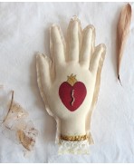 Protection Hand, Ex-Voto Hand Tarot - Third Eye, Sacred Heart, Wall Art, Witchcraft, Palmistry, Witch, Snake, Folk, Pagan
