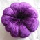 Cottagecore Decoration Purple Velvet Floral Pumpkin Ornament, Halloween ornament, Autumn, cucurbit