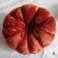 Cottagecore Decoration Orange Velvet Floral Pumpkin Ornament, Halloween ornament, Autumn, cucurbit