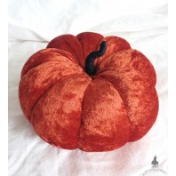 Autumn Decoration Orange Velvet Pumpkin Ornament, Halloween ornament, Autumn, cucurbit