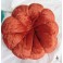 Décoration d'Automne Ornement Citrouille Velours Orange, Potiron, Cucurbitacée