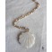 Naissance de Vénus Collier or Coquille de nacre, collier Sirène, Bohême, Mer, Plage, Coquille, Déesse