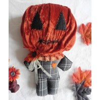 Gothic Pumpkin Doll, Art Doll, Fantasy Creature, Jack o' Lantern