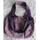 Art Deco Purple Plum Gold Palm Satchel Bag, Shopping Bag, Tote Bag, Shoulder bag, Handbag