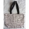 Geometric Minimalist female faces ecru white Shopping Bag, Tote Bag, Shoulder bag, Handbag