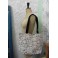 Sac Cabas Shopping Géométrique Visages féminins minimaliste blanc écru, Sac épaule, sac à main, Tote bag