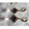 Pearl-drop Blue Queen Tudor Earrings, Hoop, Renaissance, medieval, Cottagecore, Dark Academia, Gothic, Victorian, historical