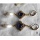 Boucles d'oreilles Tudor Reine Bleu Perle, Renaissance, médiéval, Cottagecore, Dark Academia, Gothique, Mariage, Victorien