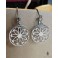 Wheel of Hecate Strophalos Spiral Symbol Goddess Earrings, Triple Goddess, Triple Moon, Magic, Witch