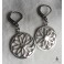 Wheel of Hecate Strophalos Spiral Symbol Goddess Earrings, Triple Goddess, Triple Moon, Magic, Witch