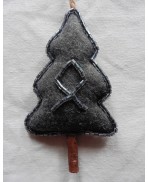 Fir Ornament Rune Ōthalan, Odin, Forest, Viking Decoration, Scandinavian Decoration