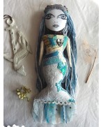 Maribel Oléron island Mermaid Art Doll, Ondine, Spirit Doll, Fairy, Creature, Sea Goddess, Mythology, Mami Wata, Lemanja, Elven