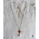 Jeanne Seymour Collier Dark Tudor rouge et perle, Collier perlé, Renaissance, médiéval, Dark Academia, Gothique