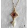 Jeanne Seymour Collier Dark Tudor rouge et perle, Collier perlé, Renaissance, médiéval, Dark Academia, Gothique