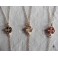 Collier Renaissance Lariat Quatre-feuilles et perle, Chapelet court, Médiéval, Tudor, Rosaire Gothique
