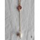 Collier Renaissance Lariat Quatre-feuilles et perle, Chapelet court, Médiéval, Tudor, Rosaire Gothique