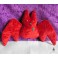 Adopt a Bat, Red bat, Valentine gift, Ornament Plush Gothic Doll, Art Doll, Halloween, Gothic Gift