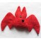 Adopt a Bat, Red bat, Valentine gift, Ornament Plush Gothic Doll, Art Doll, Halloween, Gothic Gift