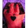 Adopt a Bat, Red bat, Valentine gift, Ornament Plush Gothic Doll, Art Doll, Halloween, Gothic Gift