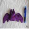 Adopt a Bat Purple Ornament Plush Gothic Doll, Art Doll, Creature, Halloween, Gothic Gift