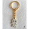 Mummy Golden Enamel Keychain, mummy keyring, Gothic, Voodoo doll