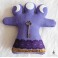 Purple Hecate Art doll Triple Mother Goddess Moon, Spirit doll, Intention, Triad, Magic, Pagan altar