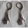 Boucles d'oreilles Main Oeil Oracle de tarot argent, Ex-voto, Hamsa, bohème, Gipsy, Fatma