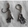 Tarot Oracle Hand Eye Talisman Earrings, Ex-voto, Hamsa, Boho, Gipsy, Hands earrings, Fatma
