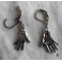 Boucles d'oreilles Main Oeil Oracle de tarot argent, Ex-voto, Hamsa, bohème, Gipsy, Fatma