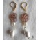 Nautile Boucles d'oreilles Coquillage Perle goutte or, Mer, Plage, Sirène, Dark Academia, Coquille, Déesse