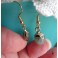 Boucles d'oreilles Goutte Labradorite doré minimaliste, Bijou bohème, Pierre, festival, Mariage