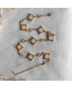 Reine Blanche de Castille, Collier de déclaration médiéval Blanc, Victorien, Dark Academia, Tudor, Losange, Renaissance