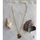 Collier Coquillage Nautile doré, collier été, Bohême, Mer, Plage, Sirène, Coquille, Mermaidcore