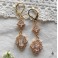 Fiancée en blanc, Boucles d'oreilles Elisabéthaines verre Blanc, Tudor, Reine, Royal